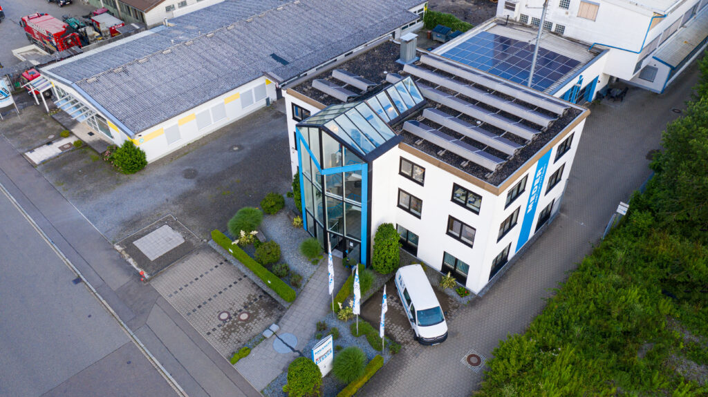 Firmengebäude der M-Invest GmbH mit Sitz in Singen am Hohentwiel 